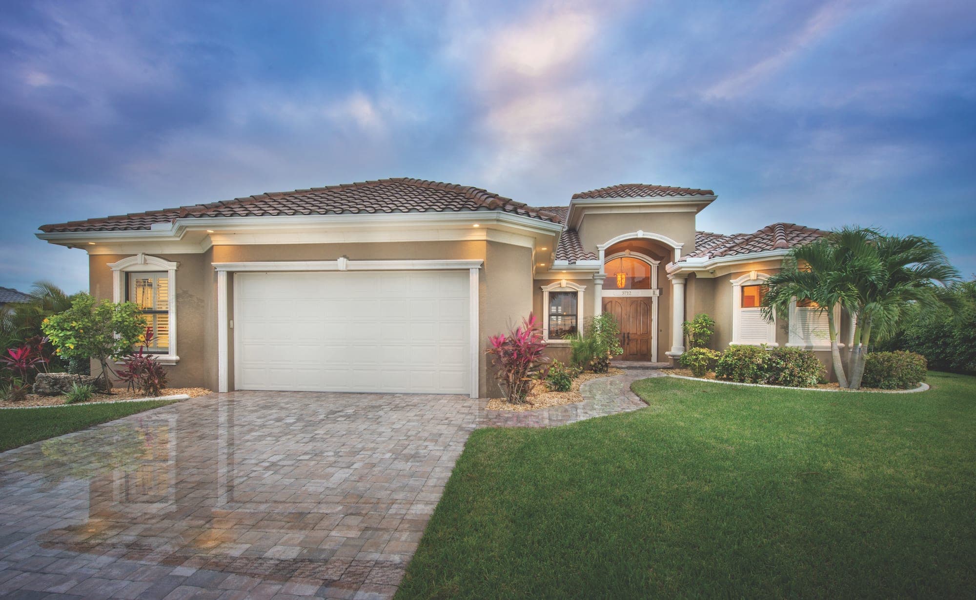 The Tobago floor plan elevation — Koogler Homes custom home builder